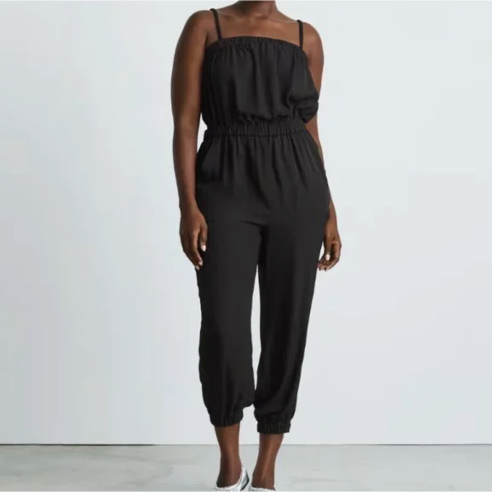NWOT Everlane The Party-Of-One Jumpsuit Black Large